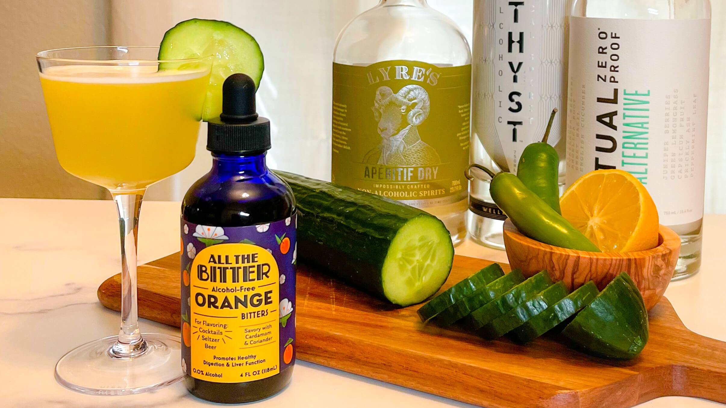 Cucumber Vesper (Non-Alcoholic Cocktail Recipe) – All The Bitter