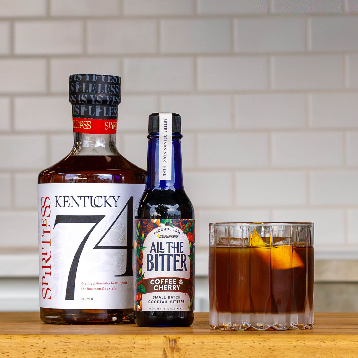 Black Manhattan Cocktail Kit | Non-Alcoholic – All The Bitter