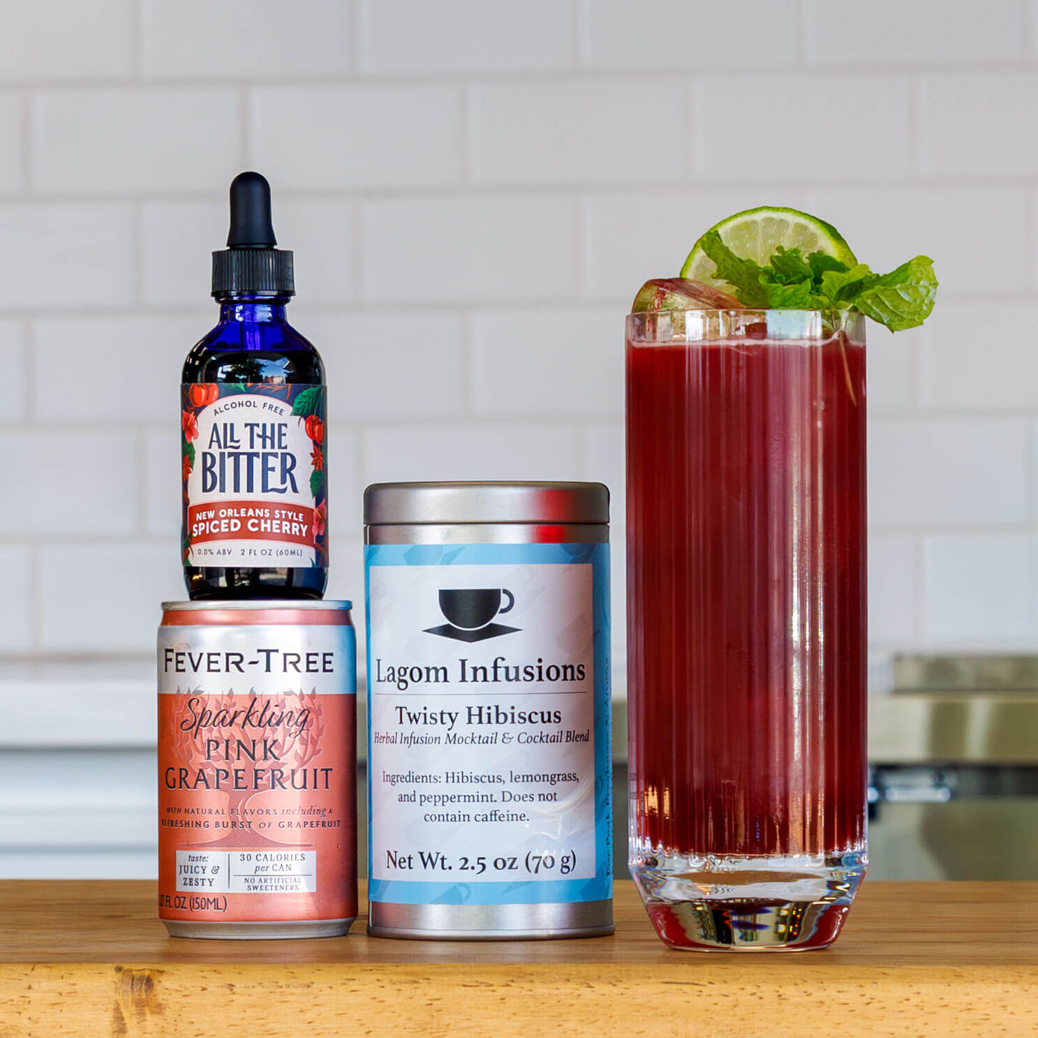 ドリンクエクスプレス Hibiscus Sour Mocktail Kit | Non-Alcoholic – All The Bitter
