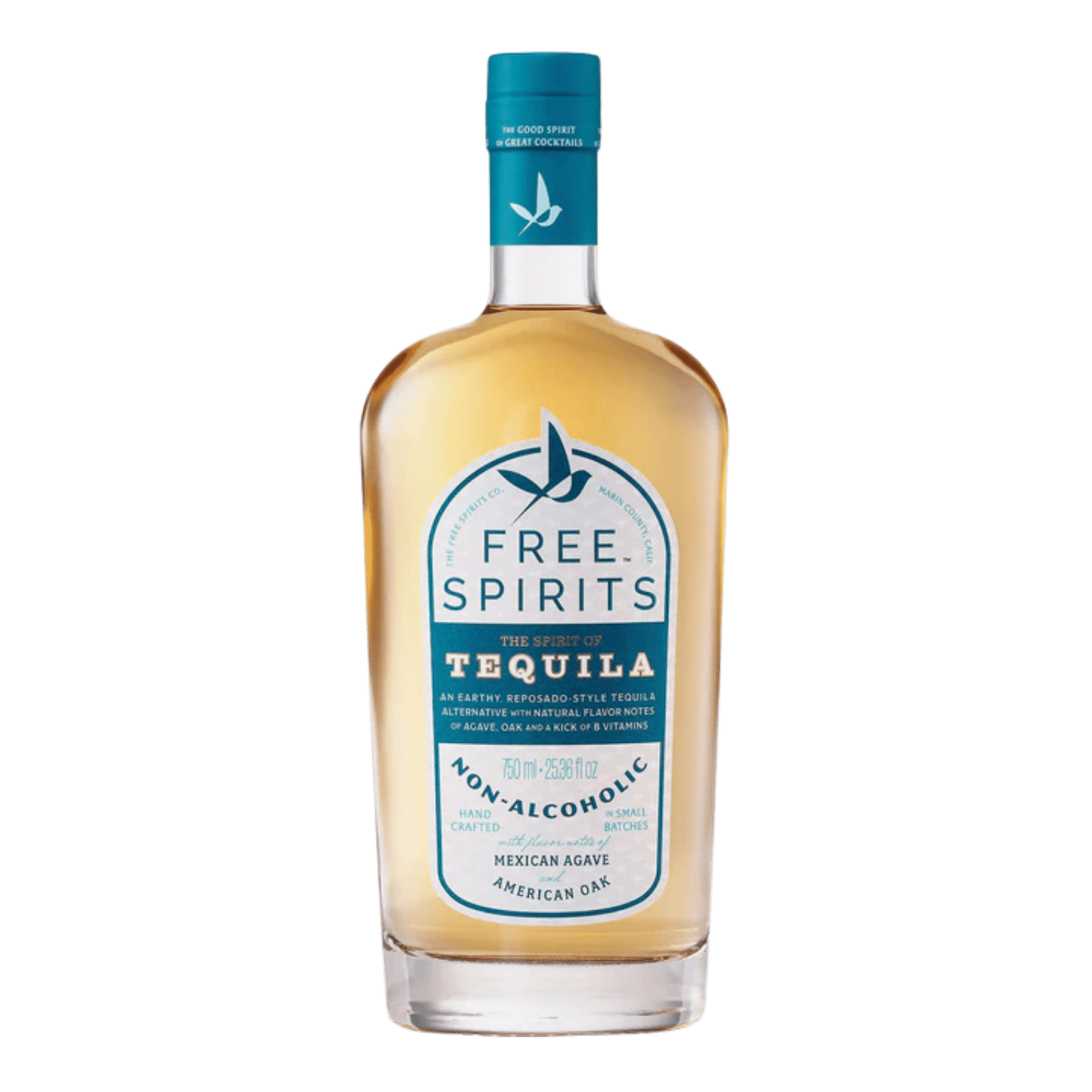 Free Spirits non alcoholic tequila bottle