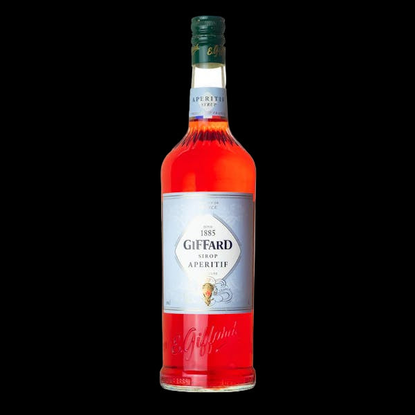 bottle of giffard aperitif syrup non alcoholic campari alternative