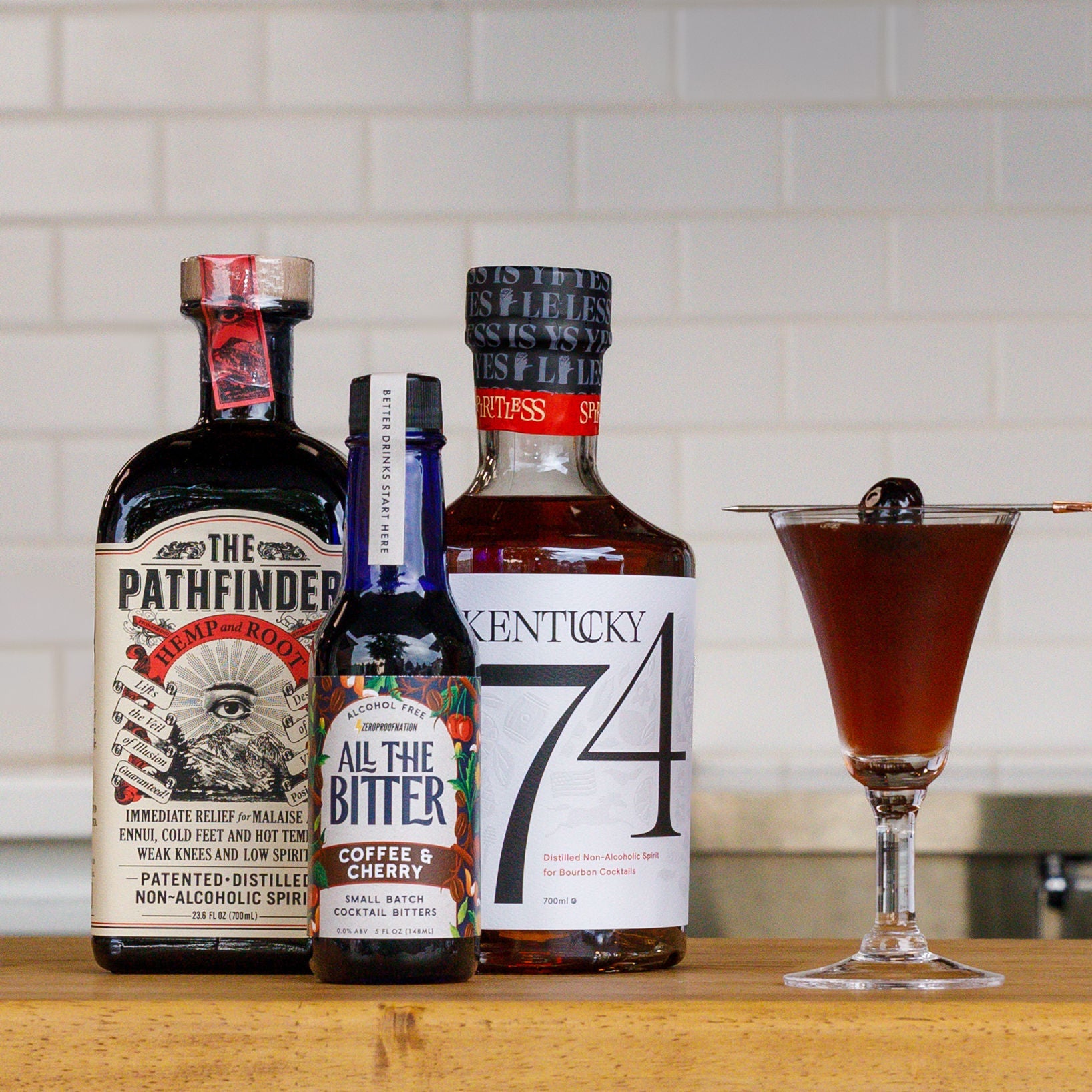 Black Manhattan Cocktail Kit | Non-Alcoholic – All The Bitter