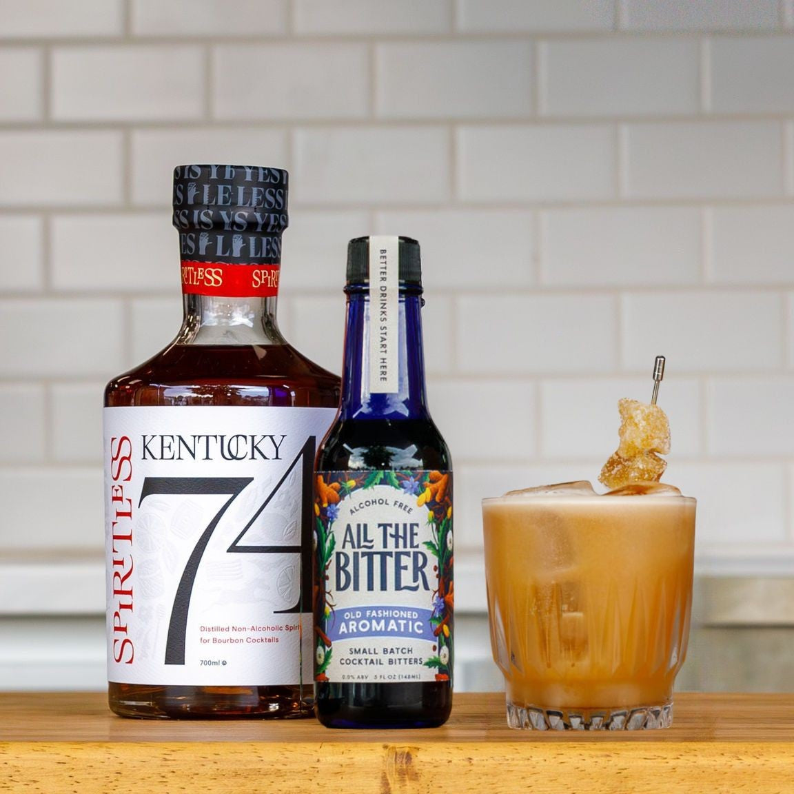 Ginger Old Fashioned Cocktail Kit | Non-Alcoholic – All The Bitter